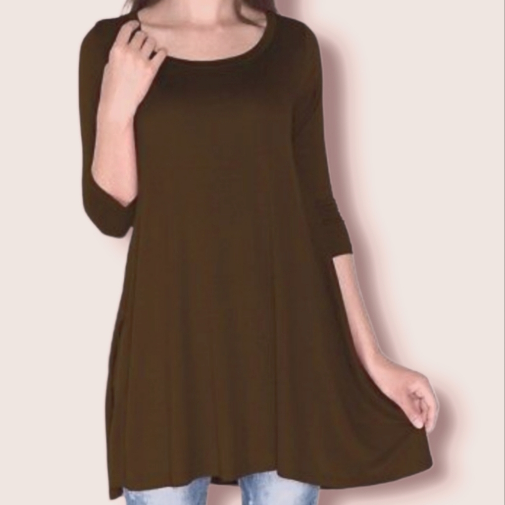 3/4 sleeve Tunic - Picture 1 of 5